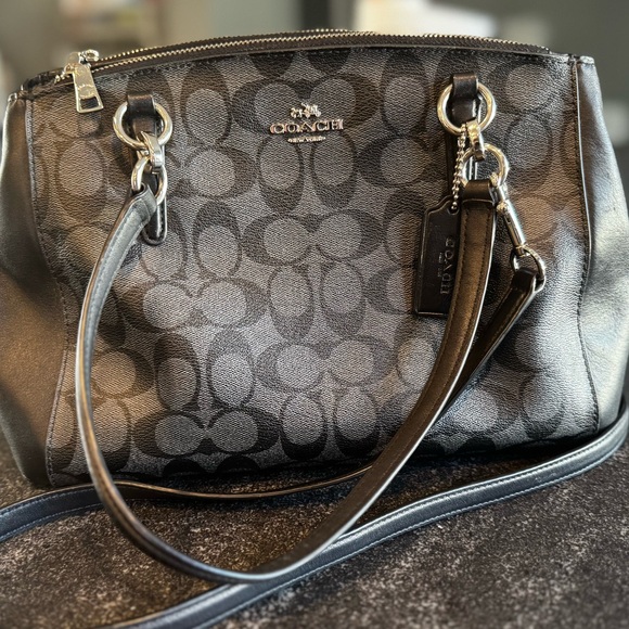 Coach Signature Christie Carryall, F58291, Black and Grey, Excellent condition - Picture 7 of 14